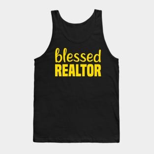 Realtor Blessed Fathers Day Gift Funny Retro Vintage Tank Top